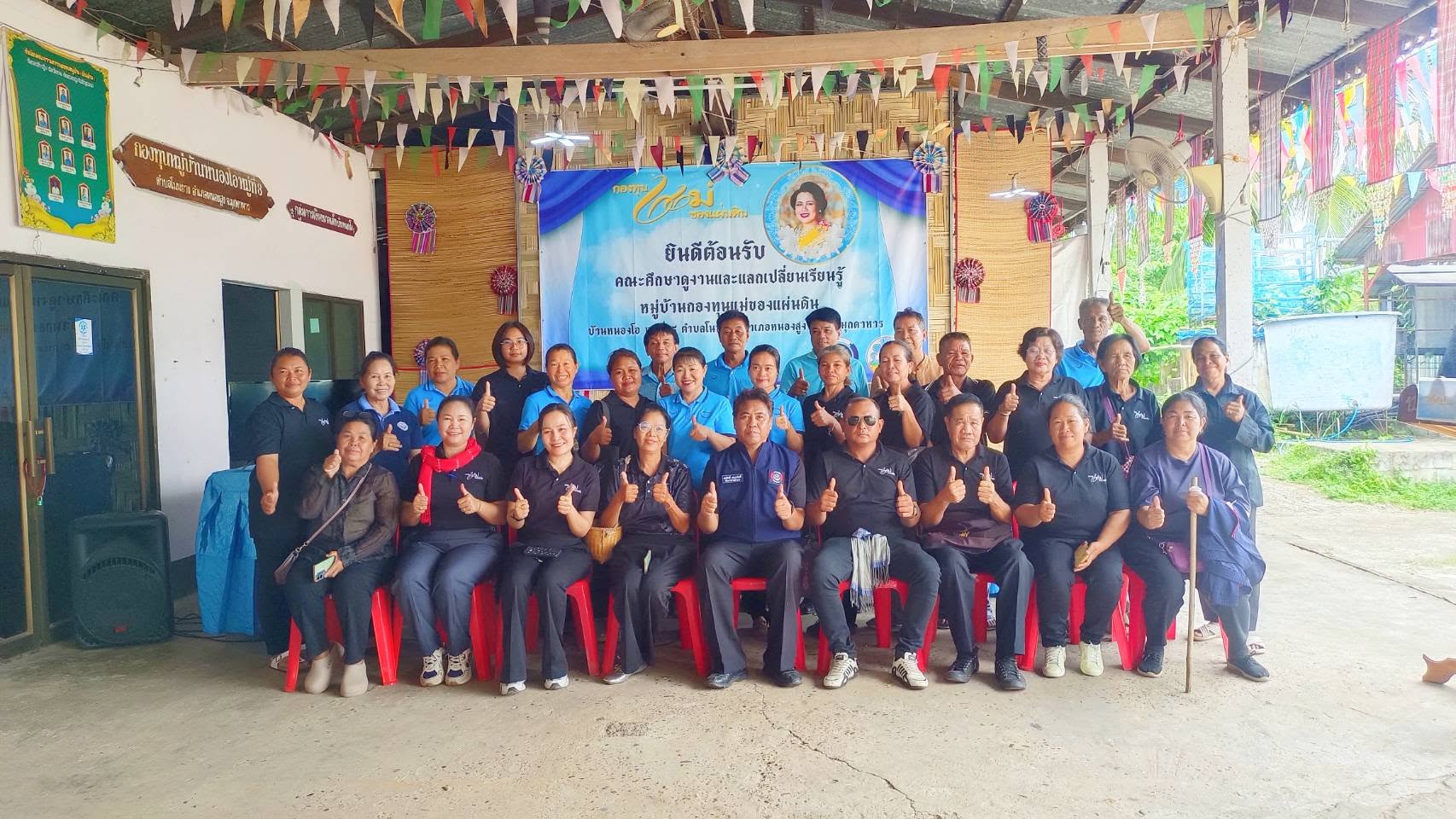 สำนักงานพัฒนาชุมชนอำเภอหนองพอก จังหวัดร้อยเอ็ด : ศึกษาดูงานและแลกเปลี่ยนเรียนรู้หมู่บ้านกองทุนแม่ของแผ่นดิน