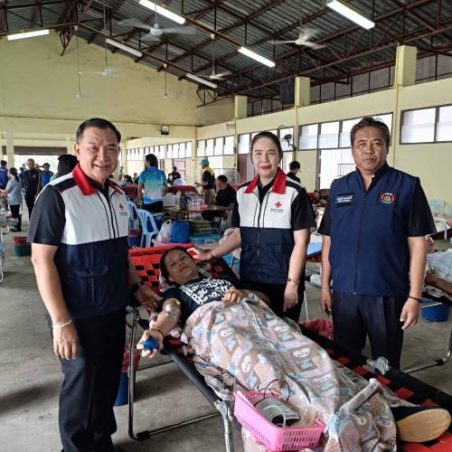สำนักงานพัฒนาชุมชนอำเภอหนองพอก จังหวัดร้อยเอ็ด : ร่วมกิจกรรมบริจาคโลหิต ดวงตา และอวัยวะ ประจำเดือนสิงหาคม 2569